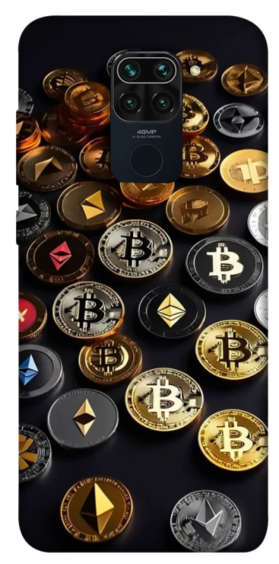 Чехол на Xiaomi Redmi Note 9 / Redmi 10X Many coins фото 1 из 1