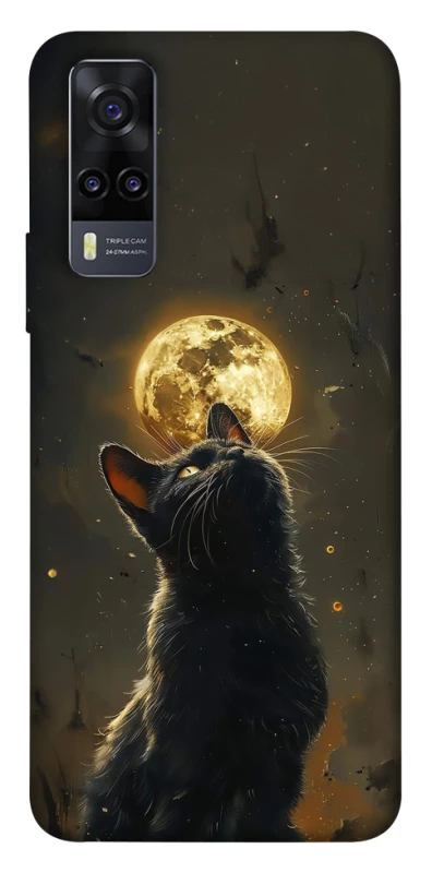Чехол на Vivo Y31 Кот под луной v2 фото 1 из 1