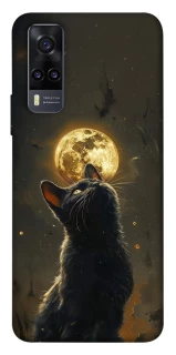 Чехол на Vivo Y31 Кот под луной v2 фото 1 из 1