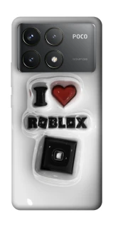 Чохол на Xiaomi Poco F6 Pro I love Roblox фото 1 з 1