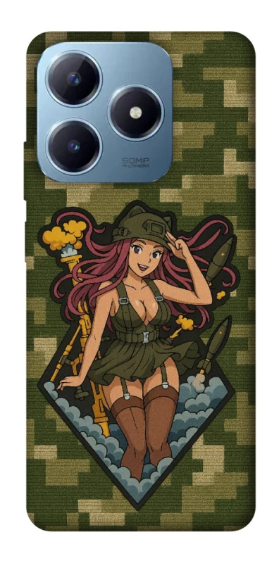 Чохол на Realme C63 Military Waifu фото 1 з 1