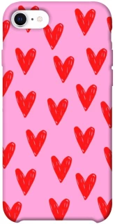 Чехол на Apple iPhone SE (2020) Red hearts 2 фото 1 из 1