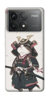 Чохол на Xiaomi Poco F6 Pro Samurai Cat Warrior фото 1 з 1