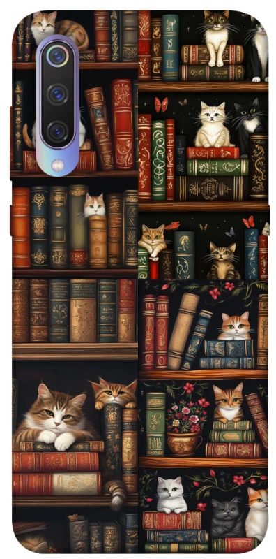 Чохол на Xiaomi Mi 9 Cats & Books фото 1 з 1