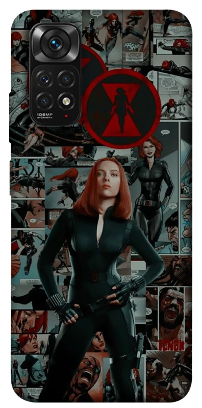 Чохол на Xiaomi Redmi Note 11 (Global) / Note 11S Black Widow фото 1 з 1