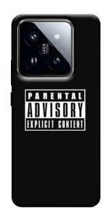 Чохол на Xiaomi 14 Pro Parental Advisory Label фото 1 з 1