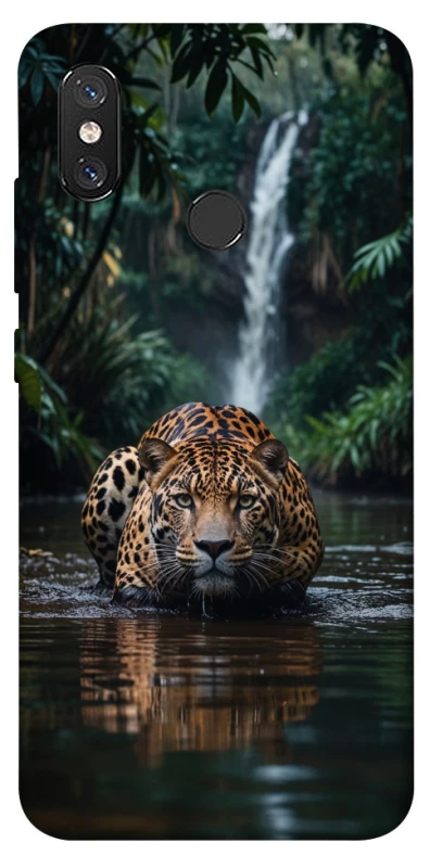 Чехол на Xiaomi Mi 8 Leopard in water фото 1 из 1