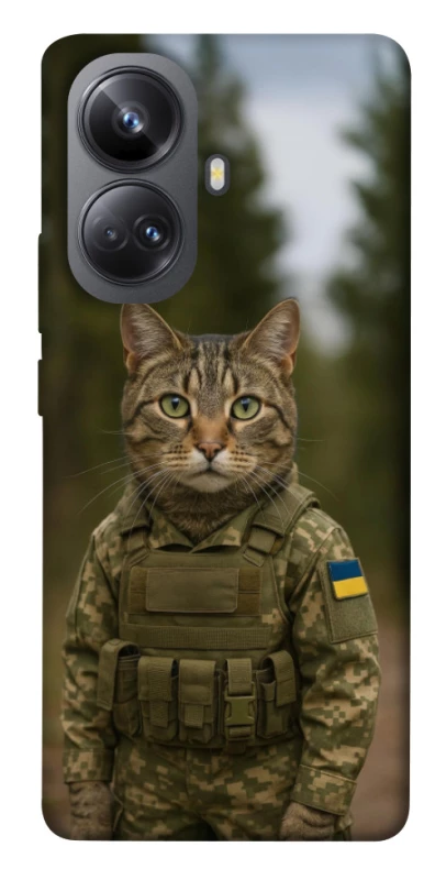 Чохол на Realme 10 Pro+ Кіт захисник фото 1 з 1