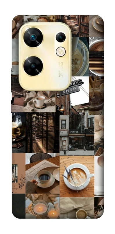 Чохол на Infinix Zero 30 4G Coffee collage ver.3 фото 1 з 1