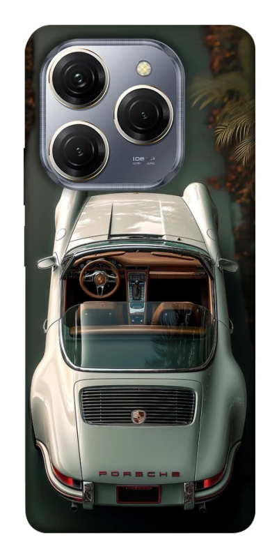 Чехол на TECNO Spark 20 Pro White porsche фото 1 из 1