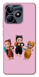 Чохол на Realme C53 Cat Cafe Trio фото 1 з 1