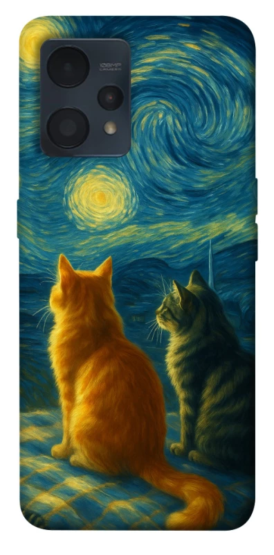 Чохол на Realme 9 4G / 9 Pro+ Cats under the stars фото 1 з 1
