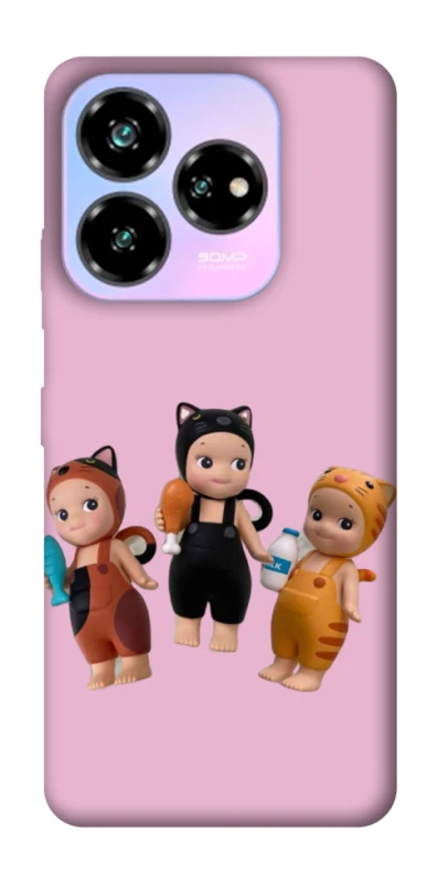 Чохол на ZTE Nubia V60 Cat Cafe Trio фото 1 з 1