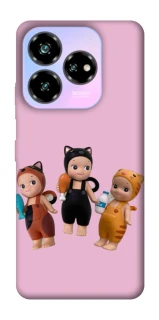 Чохол на ZTE Nubia V60 Cat Cafe Trio фото 1 з 1