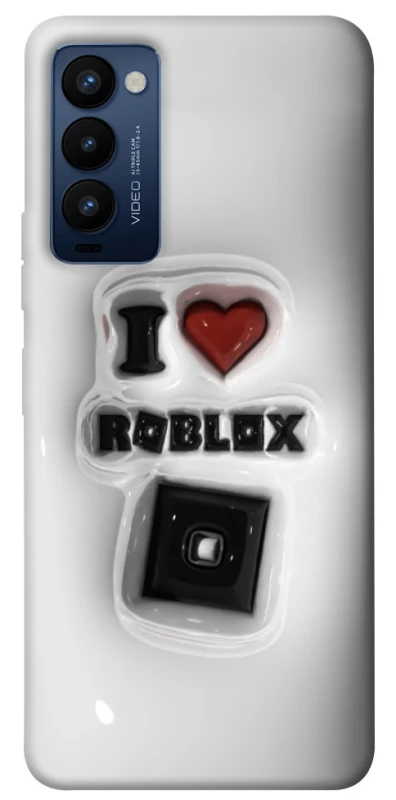 Чохол на TECNO Camon 18 I love Roblox фото 1 з 1