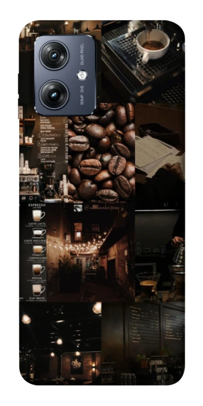 Чохол на Motorola Moto G54 Coffee collage ver.1 фото 1 Чохол на Motorola Moto G54 Coffee collage ver.1 фото 1 з 1