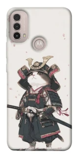 Чохол на Motorola Moto E40 Samurai Cat Warrior фото 1 з 1