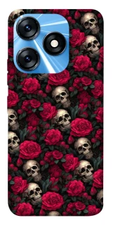 Чехол на TECNO Spark 10 Черепа и розы фото 1 из 1