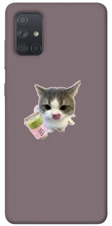 Чохол на Samsung Galaxy A71 cat matcha фото 1 з 1