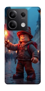 Чехол на Xiaomi Redmi Note 13 5G Roblox Fire Logo Blue Flames фото 1 из 1
