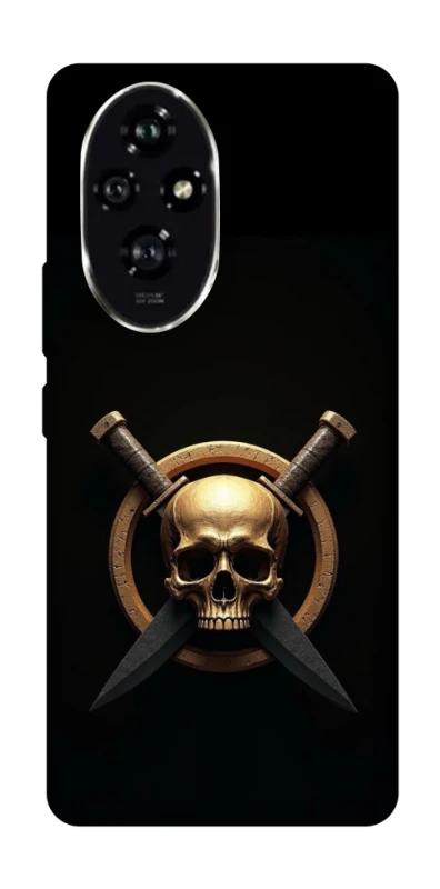 Чохол на Honor 200 Golden Skull фото 1 з 1