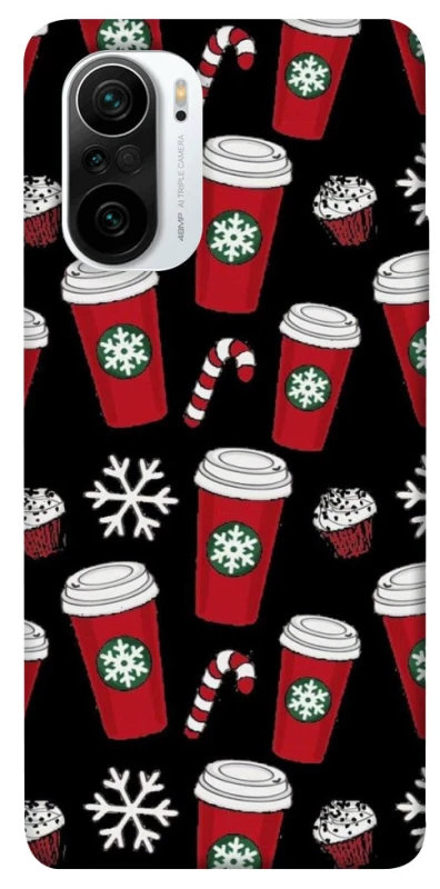 Чохол на Xiaomi Redmi K40 / K40 Pro / K40 Pro+ / Poco F3 Новорічний v40 фото 1 з 1