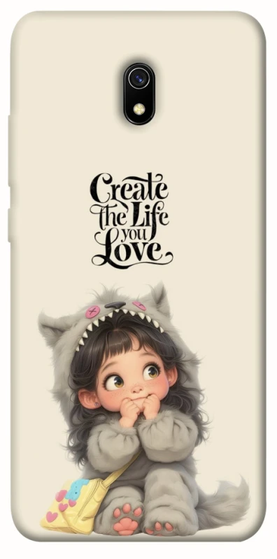 Чехол на Xiaomi Redmi 8a Create the life you love фото 1 из 1
