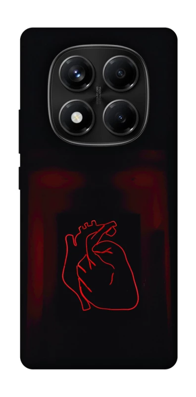 Чехол на Xiaomi Redmi Note 14 Pro 4G Красное сердце фото 1 из 1