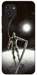 Чехол на Samsung Galaxy A03 Серебряный сёрфер фото 1 из 1