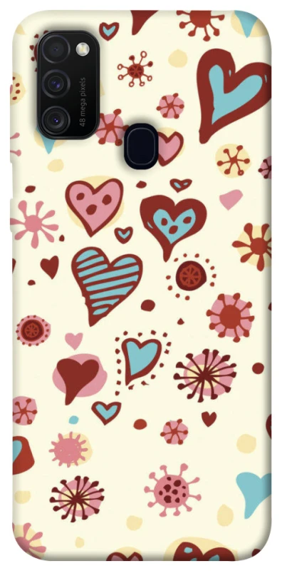 Чохол на Samsung Galaxy M21 Pretty hearts фото 1 з 1