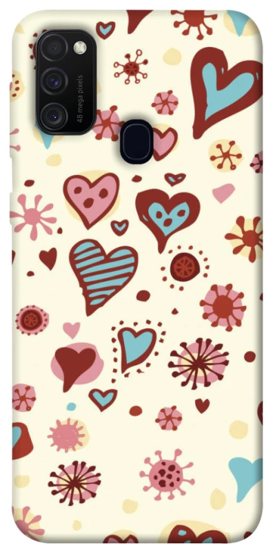 Чохол на Samsung Galaxy M30s / M21 Pretty hearts фото 1 з 1