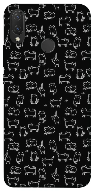 Чохол на Huawei P Smart+ (nova 3i) Black Cats фото 1 Чохол на Huawei P Smart+ (nova 3i) Black Cats фото 1 з 1