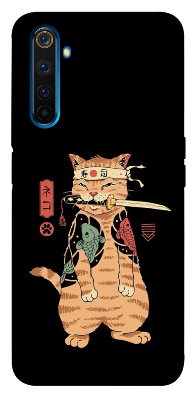 Чехол на Realme 6 Pro Кот-самурай фото 1 из 1