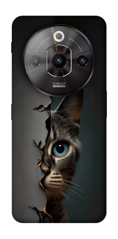 Чехол на ZTE Nubia Focus Pro Кот-подглядыватель v2 фото 1 из 1