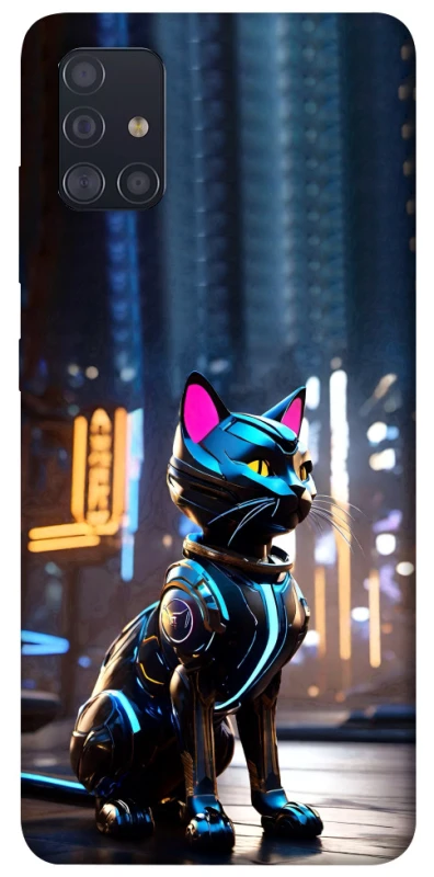 Чохол на Samsung Galaxy A51 Cyber cat фото 1 з 1