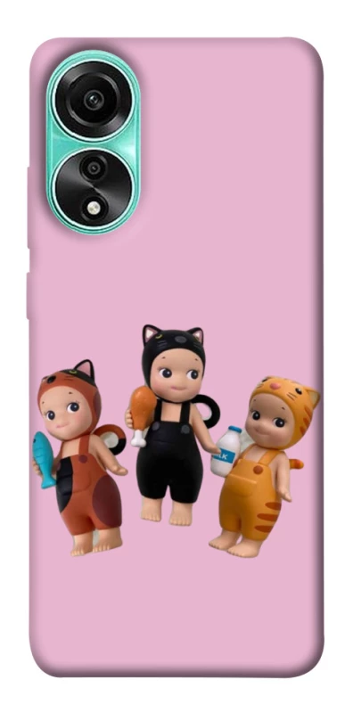Чехол на Oppo A78 4G Cat Cafe Trio фото 1 из 1