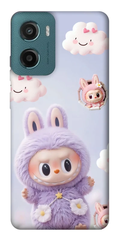 Чохол на Motorola Moto G06 Labubu & clouds фото 1 з 1