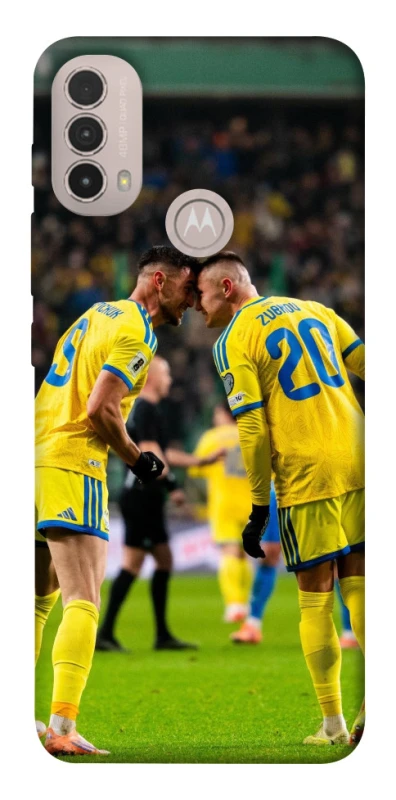 Чехол на Motorola Moto E40 UA-Football ver.2 фото 1 из 1