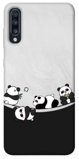 Чехол на Samsung Galaxy A70 (A705F) Four pandas фото 1 из 1