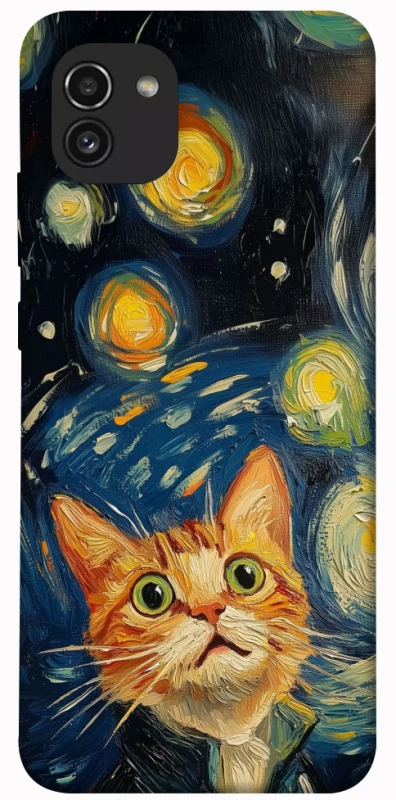 Чехол на Samsung Galaxy A03 paint cat фото 1 из 1