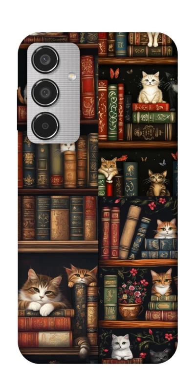 Чехол на Samsung Galaxy M35 Cats & Books фото 1 из 1