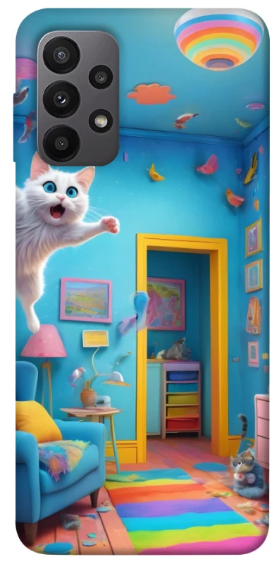 Чехол на Samsung Galaxy A23 4G crazy cat фото 1 из 1