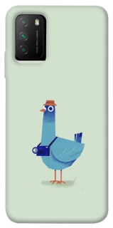 Чехол на Xiaomi Poco M3 Голуб-детектив фото 1 из 1