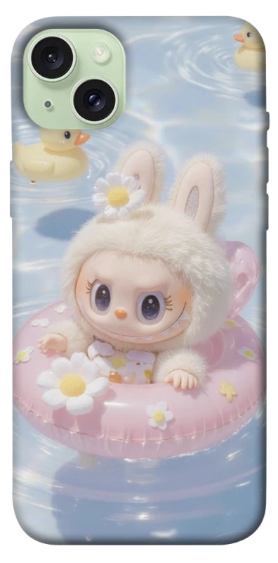 Чохол на Apple iPhone 15 Plus (6.7") Labubu swimming фото 1 з 1