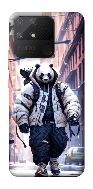 Чохол на Realme Narzo 50A Панда кур'єр фото 1 Чохол на Realme Narzo 50A Панда кур'єр фото 1 з 1