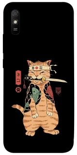 Чохол на Xiaomi Redmi 9A Кіт-самурай фото 1 з 1