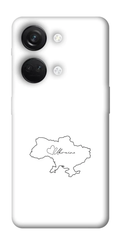 Чохол на OnePlus Nord 3 Ukraine map фото 1 з 1