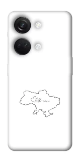 Чохол на OnePlus Nord 3 Ukraine map фото 1 з 1