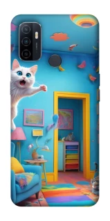 Чохол на Oppo A53 / A32 / A33 crazy cat фото 1 Чохол на Oppo A53 / A32 / A33 crazy cat фото 1 з 1