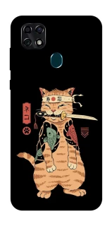 Чехол на ZTE Blade 20 Smart Кот-самурай фото 1 из 1